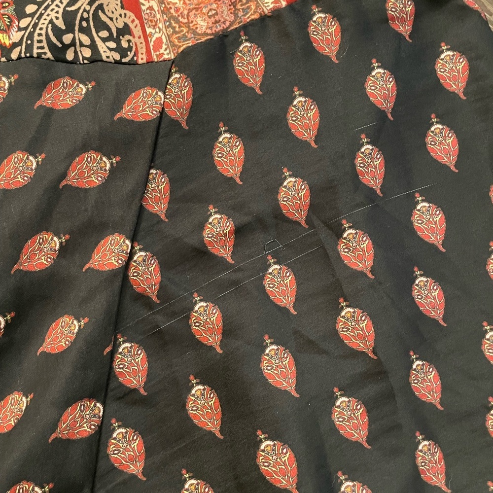 Bohemian Halter Maxi Dress - Black and Pink - Picture 8 of 8
